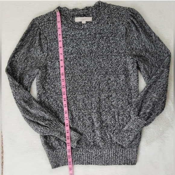 Loft Knit Scalloped Neck Sweater - Picture 4 of 6